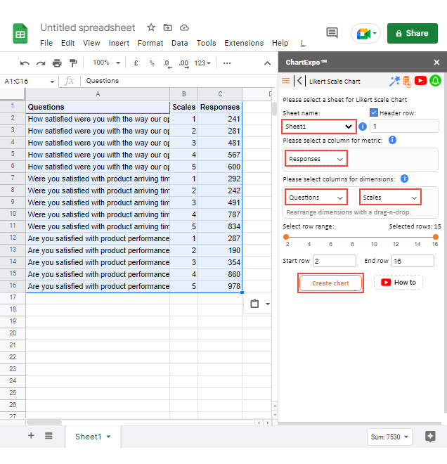 How to Present Likert Scale Data in Excel and Google Sheets?