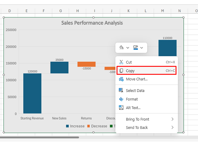 Insert Chart in PowerPoint