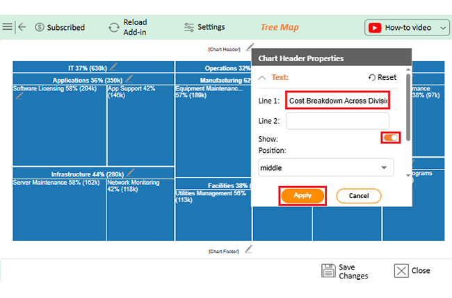 Treemap in Excel