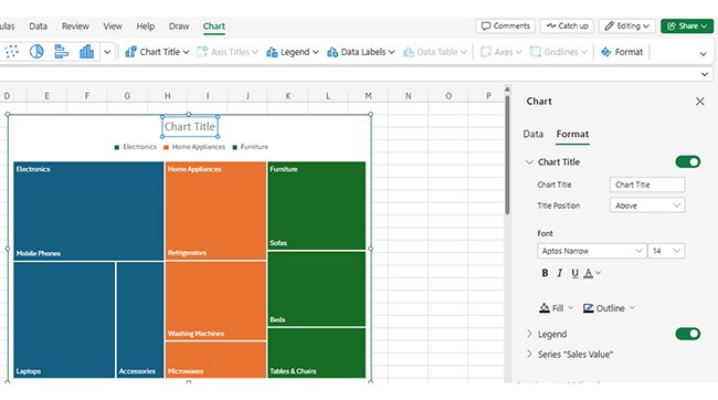 Treemap in Excel