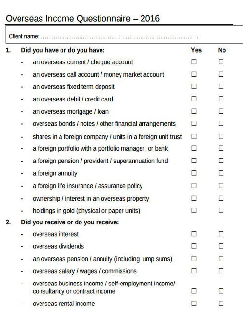 Income Survey Questions