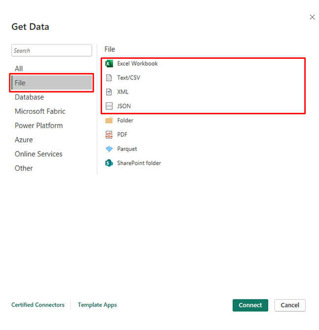 Power BI Data Sources