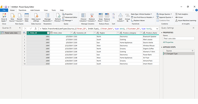 Power BI Data Sources