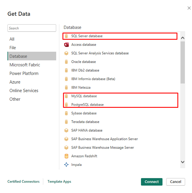 Power BI Data Sources