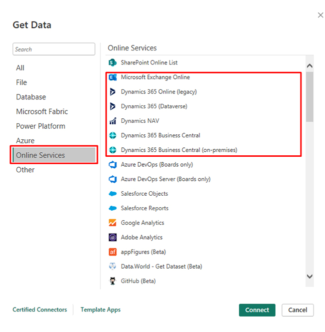Power BI Data Sources