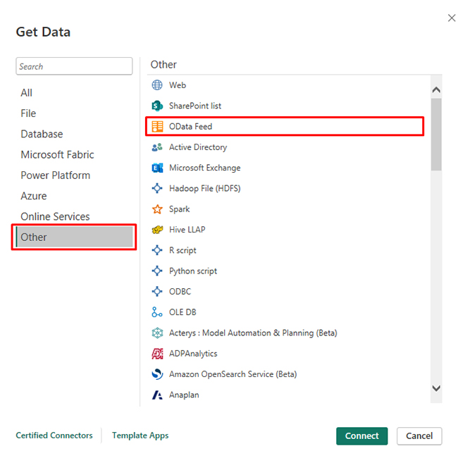Power BI Data Sources