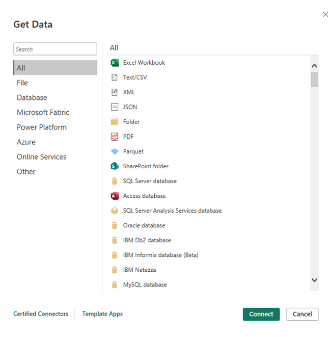 Power BI Data Sources