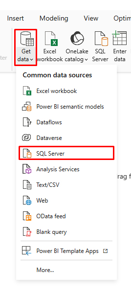 Power BI Data Sources