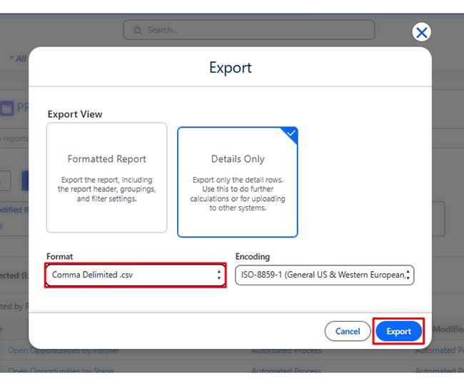 Salesforce Data Export