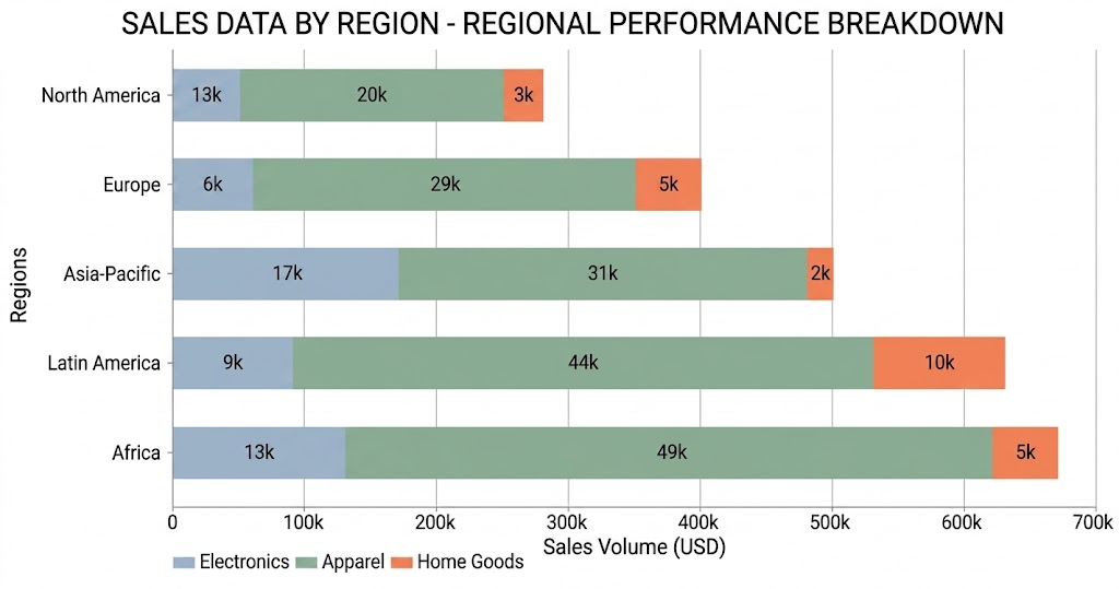 Sales Data by Region