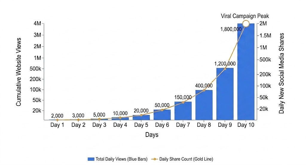 Viral Social Media and Website Traffic Growth
